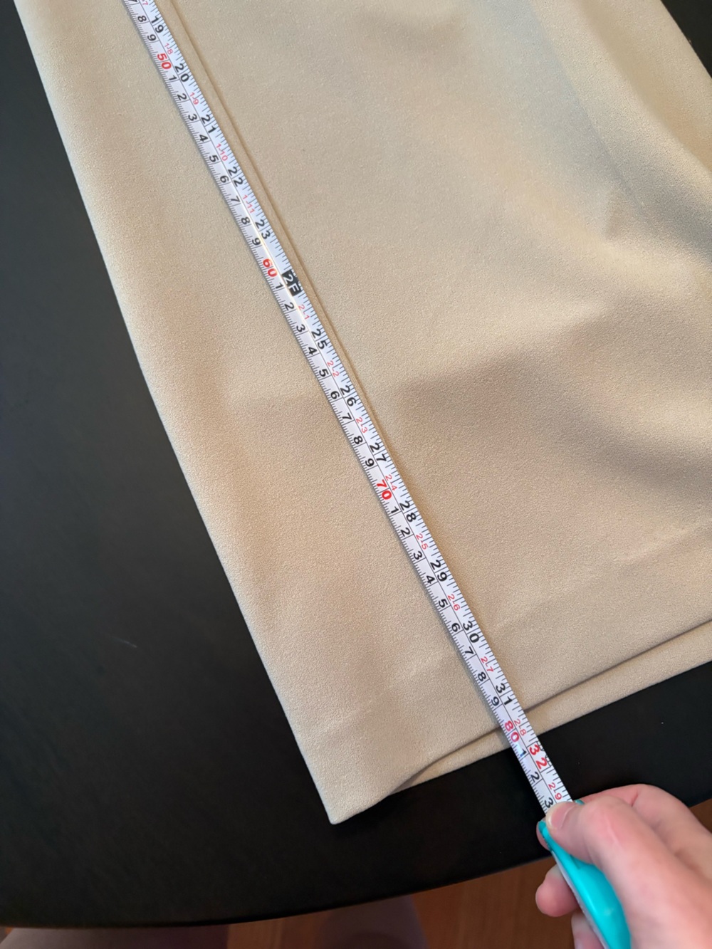Calvin Klein Chic High-Rise Wide Leg Pants in Beige - Picture 3 of 6